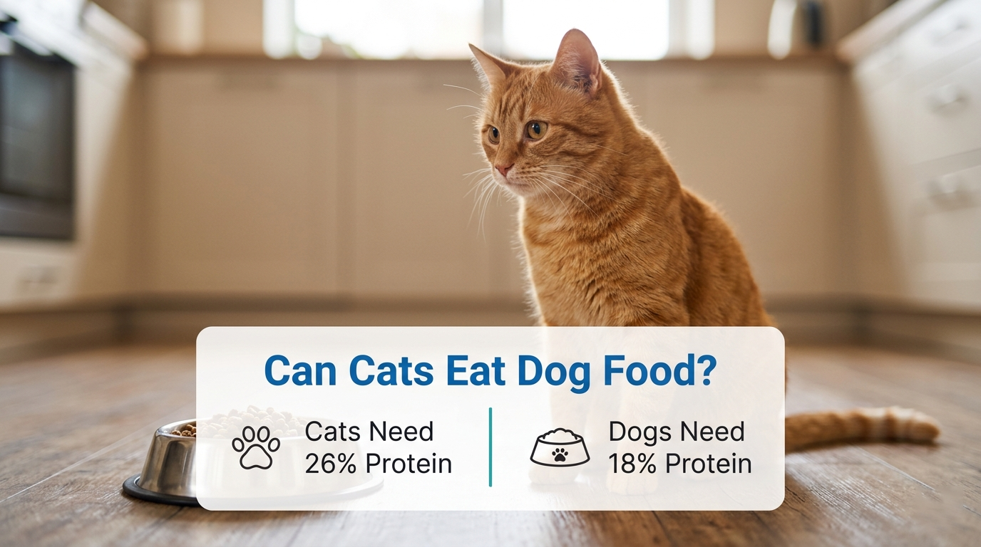 Can Cats Eat Dog Food? A Guide to Safety