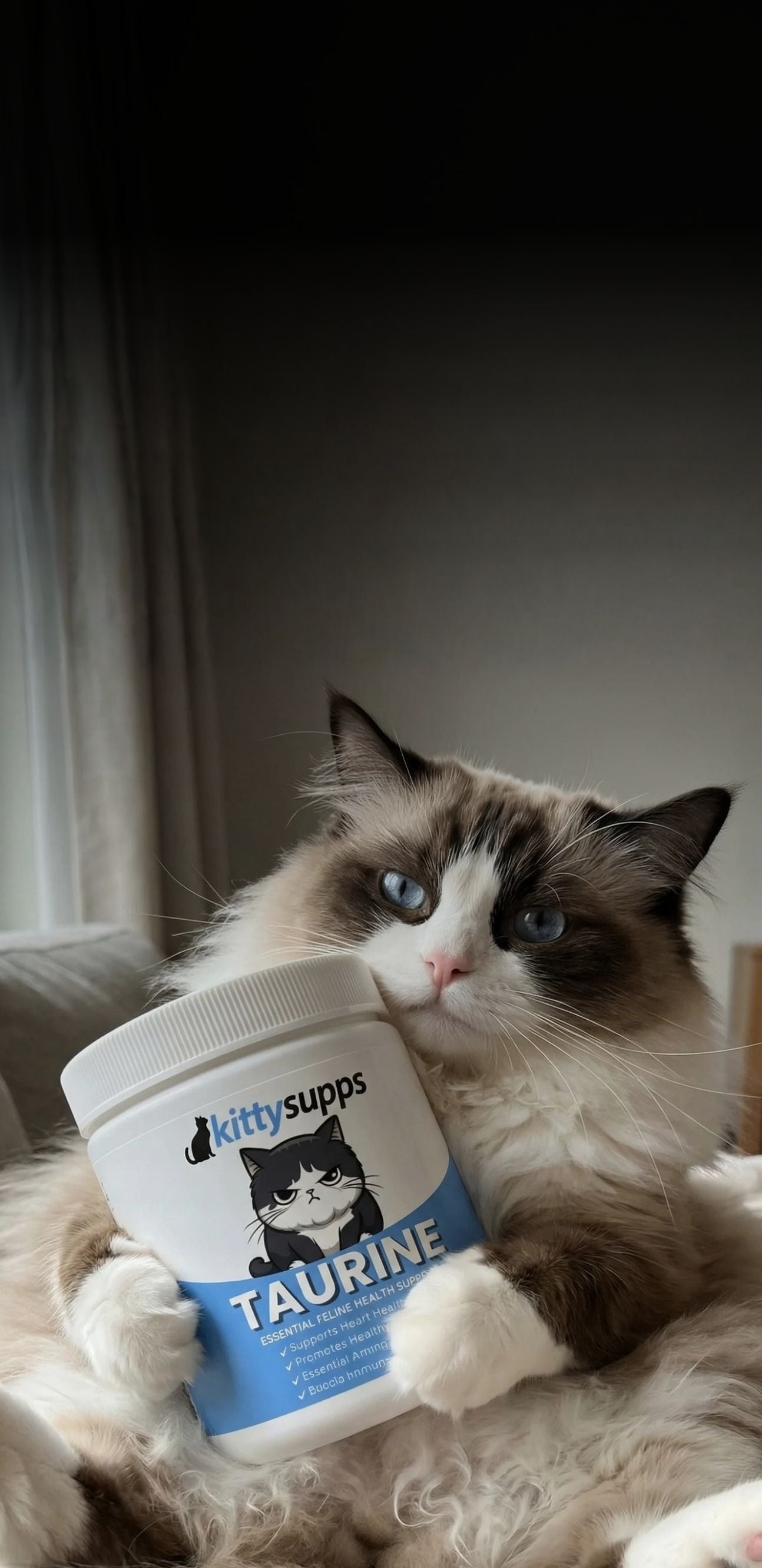 The picture kittysupps.com shows when its homepage is shared